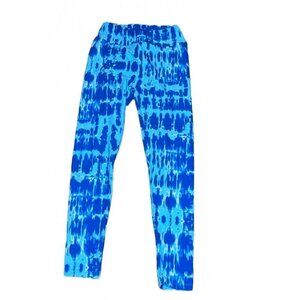 LULAROE tie dye blue leggings